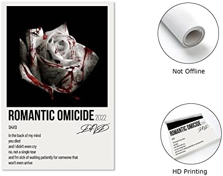 R-zamanlayıcı D4vd Poster Romantik Cinayet Müzik Posteri Albüm Kapağı Posteri Süslemeleri Resimleri Retro Poster