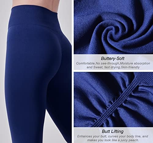 YEOREO Mandy Ezme Legging Kadınlar için Dikişsiz Egzersiz Tayt Popo Kaldırma Yoga Pantolon Spor Ganimet Tayt