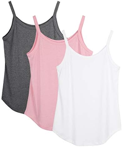 kadınlar için ıcyzone Egzersiz Tankı Üstleri - Strappy Atletik Yoga Üstleri, Koşu spor gömlekler (3'lü paket)