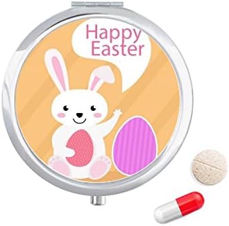 Mutlu Paskalya Din Festivali Yumurta Tavşan Hap Durumda Cep tıbbi saklama kutusu Konteyner Dağıtıcı