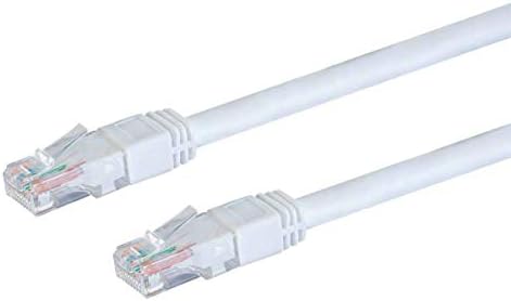 Monoprice Cat6 Dış Mekan Anma Ethernet Yama Kablosu - 3 Fit-Beyaz / Budaksız RJ45, Telli, 550 MHz, UTP, Saf Çıplak