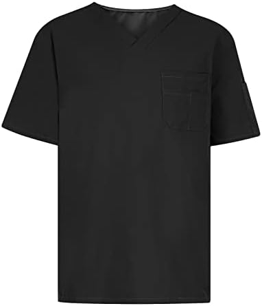 Yaz Erkek Gömlek Casual Şık Kollu İşçiler T V Kısa Düz Kollu Gömlek Bakım Erkek Erkek T Shirt Kısa