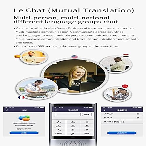 CLGZS Ses Fotoğraf Anında Çevirmen 4G 8GB Bellek 2.8 Dokunmatik Ekran 2080mAh 77 Dil Seyahat İş Çeviri (Renk : Gri)