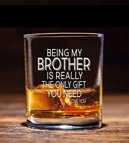 Kardeşim olmak Gerçekten Viski Bardağına ihtiyacın olan Tek Hediye-Kardeşler için alaycı bir hediye