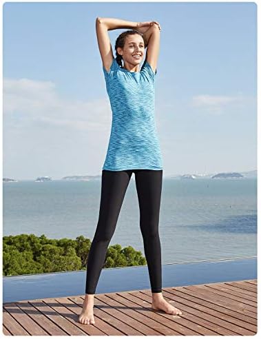 Egzersiz Kadınlar için Yoga Gömlek Spor Giyim Nem Esneklik Hızlı Kuru Spor Koşu Gömlek Tops
