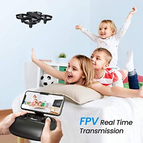 Potensic A20W Drone Çocuklar için, Mini Drone ile Kamera 720 P HD, RC Drone 3 Piller, Yükseklik Tutun, Başsız Modu,