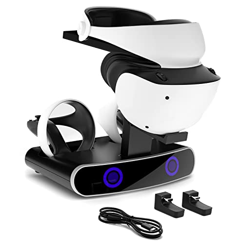 Keten Play-Station VR2 Denetleyici Şarj Standı, Tip-C Adaptörlü PS-VR2 Şarj İstasyonu, Çift PS-VR2 Denetleyici Şarj