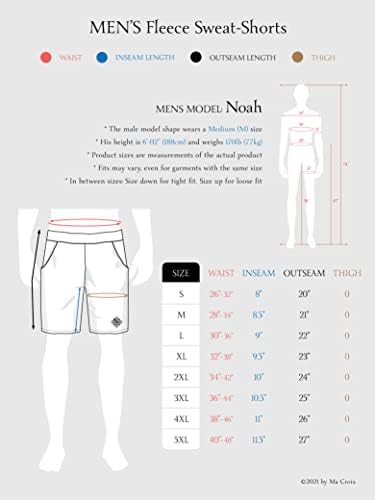 MA CROİX Essentials Erkek Premium Fırçalanmış Ter Şort Hafif Polar Elastik Spor Salonu Loungewear