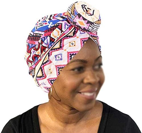 LYSLDH Kafa Bandı Şekillendirici Çörek Saç Bakımı Türban Şapka Kemo Bayanlar Moda Pamuk Saten Nokta Başörtüsü Kaput