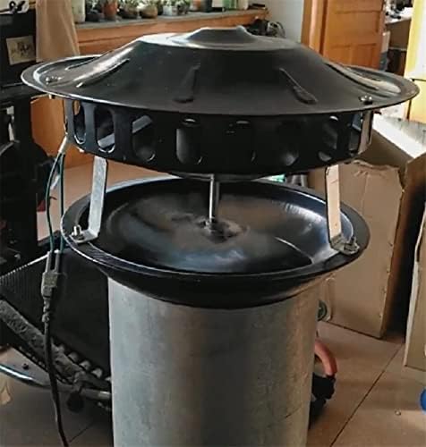 CNPRAZ Baca Fanı Kaynaklı Taslak Fan Mutfak 21cm Baca hava fanı Şömine egzoz fanı Ev Egzoz Duman Makinesi 60W