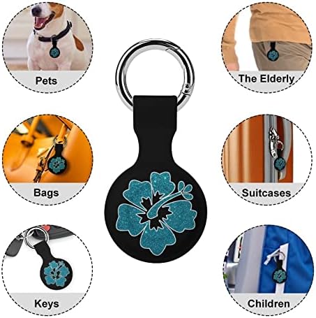Glitter Ebegümeci Koruyucu kılıf için Uyumlu AirTag Anti-Kayıp Bulucu cüzdan için tutucu Bagaj Yaka Kedi Köpek Evcil