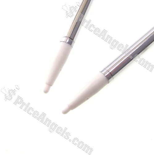 NDS Lite için Geri Çekilebilir Metel Kalemi (Beyaz/2'li Paket)