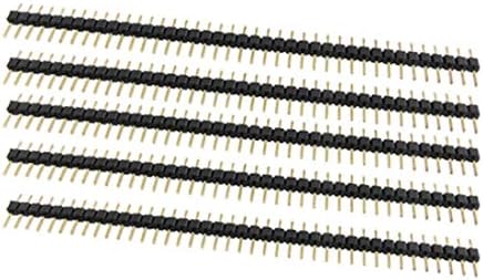 Yeni Lon0167 5 adet 1x40 Pin 2.54 mm Tek Sıra Pin Header Şerit (5x1x40 Pin 2,54 mm einreihige Stiftleiste